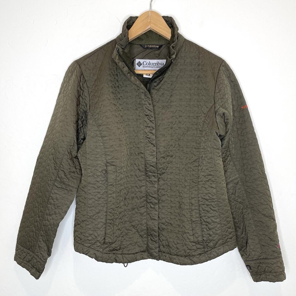 Columbia Olive Quilted Puffer Jacket